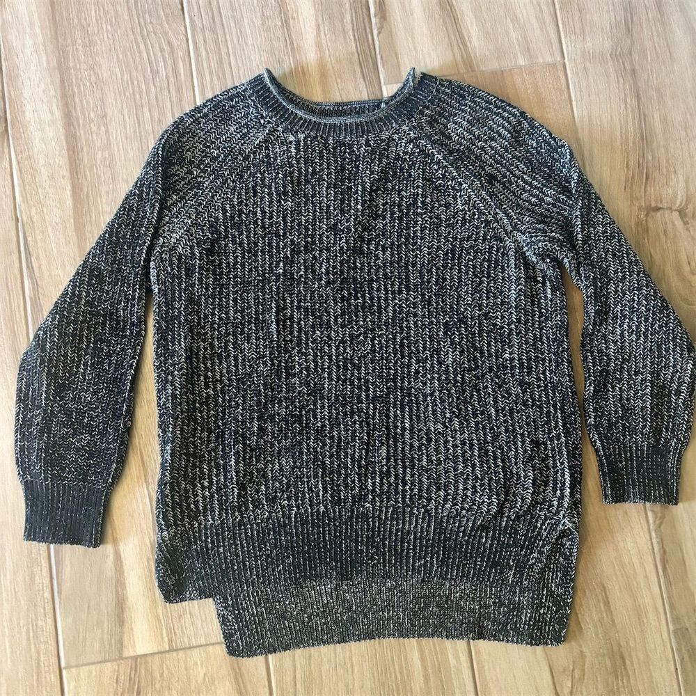 Ellen Tracy Women's Black Knit Pullover Sweater Size S Casual